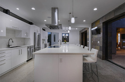 bowcreek springs new build kitchen in modern style by sanctuary custom construction
